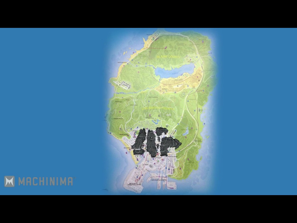 gta san andreas vs gta 5 map